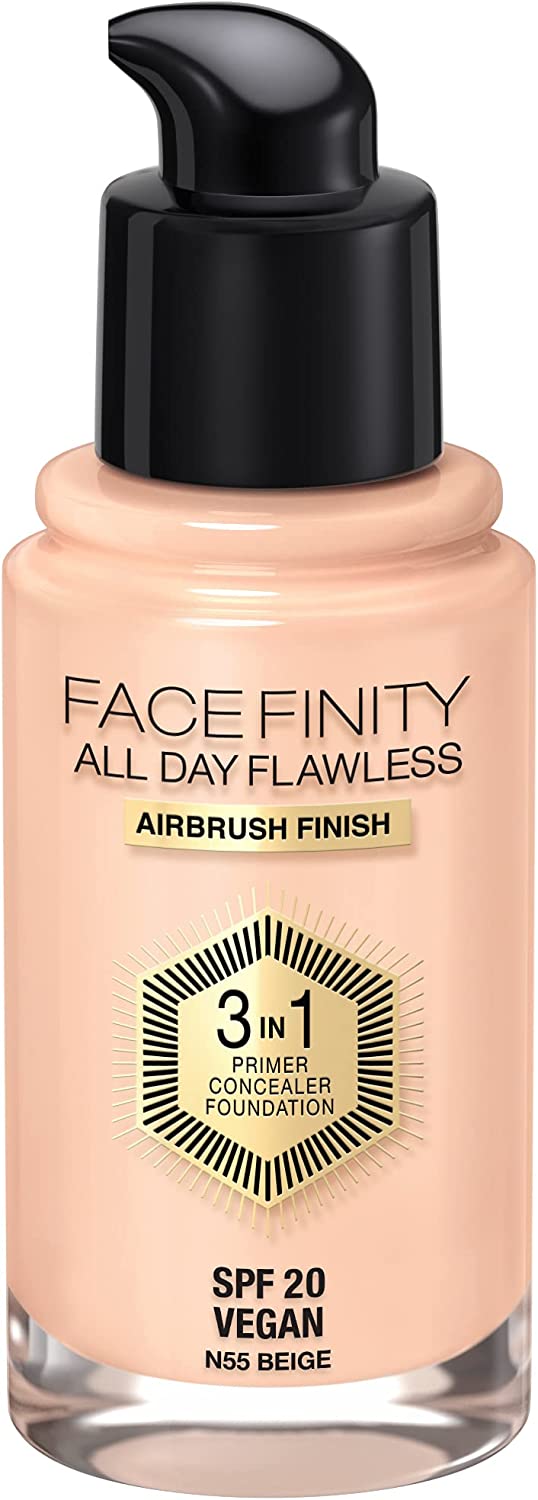 Face Finity All Day Flawless 3-In-1 Foundation, Primer, Concealer  Spf 20 30 Ml